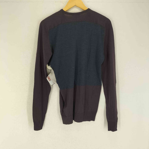 ジョンスメドレー JOHN SMEDLEY バイカラーラグランニット メンズ JPN:M