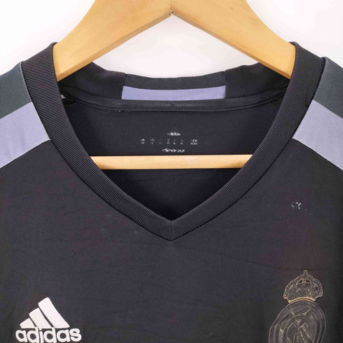 アディダス adidas サイドライン プリント 刺繍 Vネック 半袖ゲームシャツ メンズ