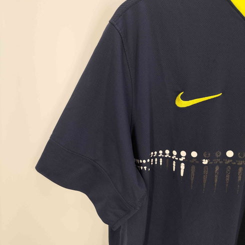 ナイキ NIKE 刺繍 プリント Vネック 半袖ゲームシャツ メンズ