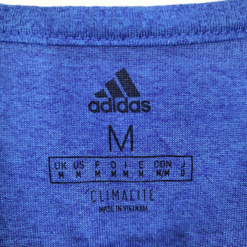 アディダス adidas 刺繍 プリント Vネック 半袖ゲームシャツ メンズ JPN:M