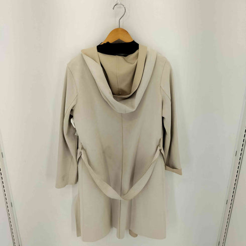 ザラ ZARA ストレッチスウェードノーカラーガウンコート レディース import:S