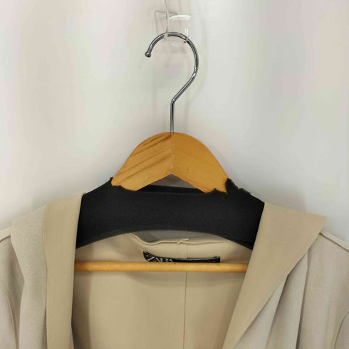 ザラ ZARA ストレッチスウェードノーカラーガウンコート レディース import:S