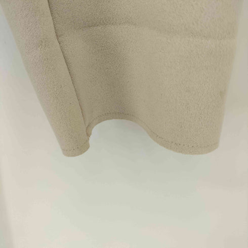 ザラ ZARA ストレッチスウェードノーカラーガウンコート レディース import:S