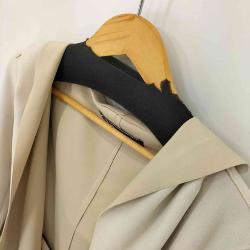 ザラ ZARA ストレッチスウェードノーカラーガウンコート レディース import:S