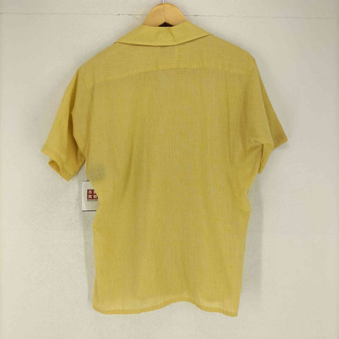 アロー ARROW 70~80s MADE IN USA 襟芯 開襟シャツ メンズ M