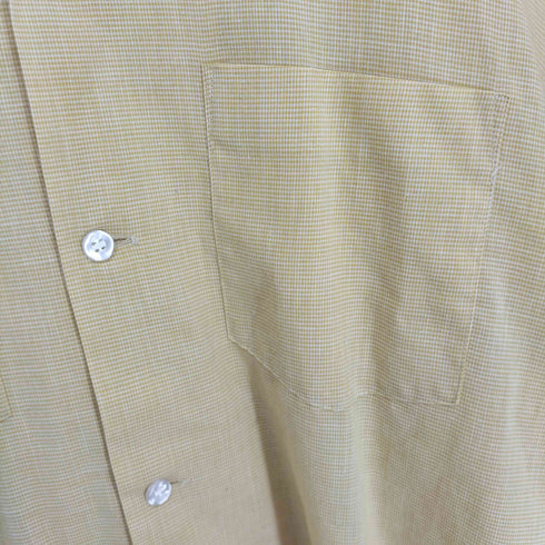 アロー ARROW 70~80s MADE IN USA 襟芯 開襟シャツ メンズ M