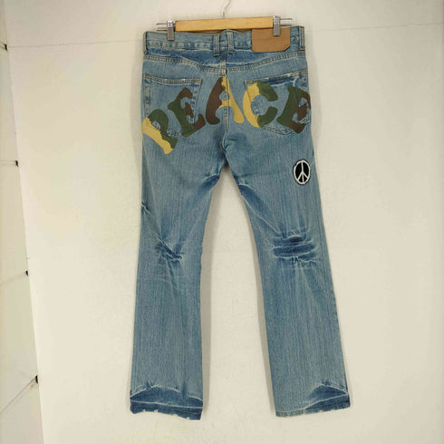 POINT ROMA バックペイントデニムパンツ メンズ