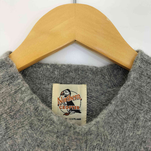ノーザンクロフター Northern CROFTER スコットランド製 ボーダーシャギーニット メンズ 38
