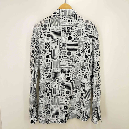 ザラ ZARA funky pattern shirt regular fit メンズ import:L