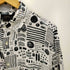 ザラ ZARA funky pattern shirt regular fit メンズ import:L