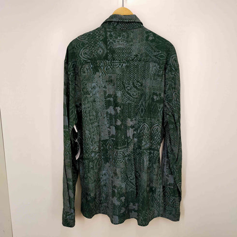ザラ ZARA L/S総柄レーヨン混シャツ メンズ import:XL
