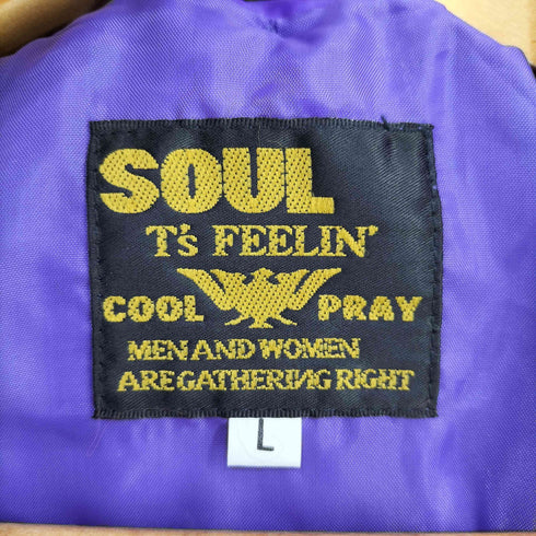 SOUL T's FEELIN cool pray バックプリント ナイロンジャケット メンズ JPN:L