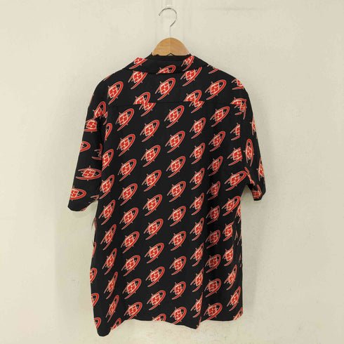 SAVAGE CLUB ロゴ総柄 オープンカラー S/S シャツ メンズ JPN:XXL