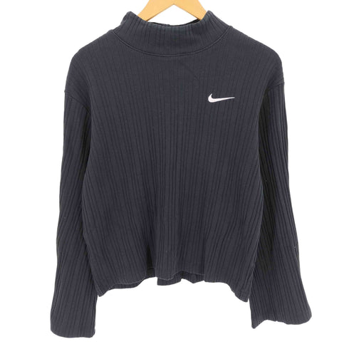 ナイキ NIKE NIKE AS W NSW JRSY RIB LS TOP BLACK レディース JPN:L