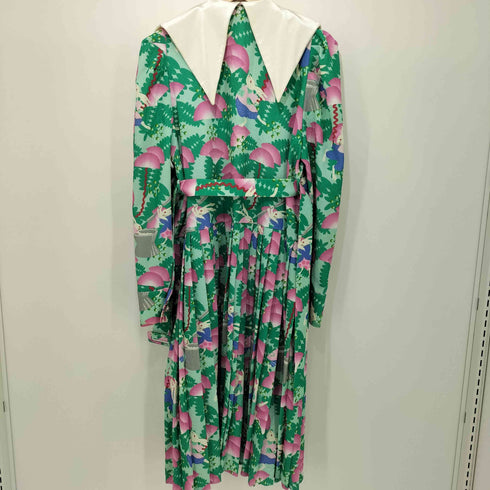 MUKZIN L/S 和柄 うさぎ ドレス シャツワンピース レディース import:M