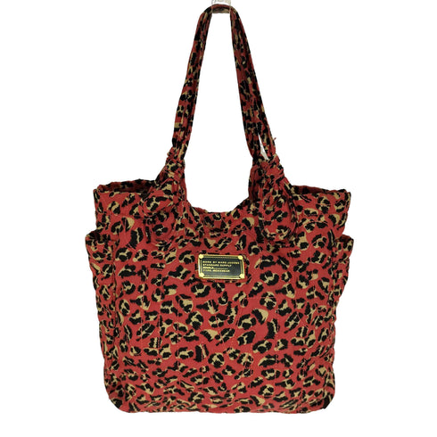 マークバイマークジェイコブス Marc by Marc Jacobs レオパード アルファベット キルティング トート バッグ レディース
