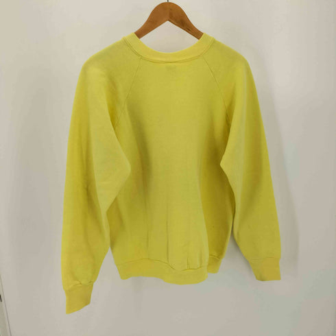 90S FRUIT OF THE LOOMボディ USA製 アヒルプリント ラグランスリーブ クルーネック スウェット メンズ import:L