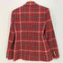 ザラ ZARA 金ボタン ツイード チェック ダブルブレスト テーラードジャケット レディース import:M