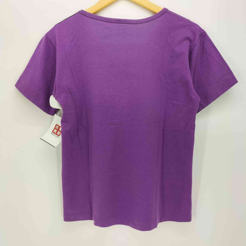 90S anvilボディ 花柄 企業プリント Uネック S/S Tシャツ レディース import:S