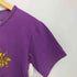 90S anvilボディ 花柄 企業プリント Uネック S/S Tシャツ レディース import:S
