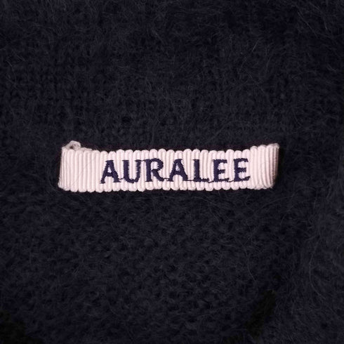 オーラリー AURALEE Brushed Super Kid Mohair Knit POLO メンズ JPN:4