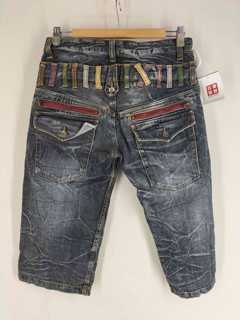 ANTFUI JEANS 再構築 ダブルベルトループ グランジデニムショーツ Y2K メンズ 79