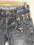 ANTFUI JEANS 再構築 ダブルベルトループ グランジデニムショーツ Y2K メンズ 79