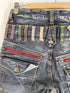 ANTFUI JEANS 再構築 ダブルベルトループ グランジデニムショーツ Y2K メンズ 79
