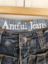 ANTFUI JEANS 再構築 ダブルベルトループ グランジデニムショーツ Y2K メンズ 79