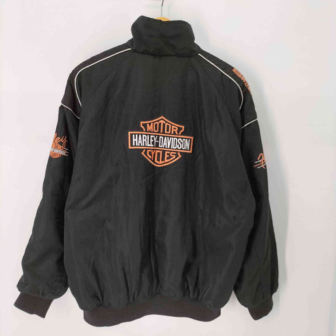 ハーレーダビッドソン HARLEY-DAVIDSON 中綿ナイロンジャケット ブランドロゴ刺繍 メンズ JPN:XL