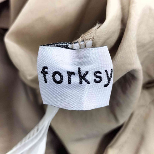 フォルクシー forksy. ボリュームスリーブフライヨーク3wayステンカラートレンチコート レディース FREE