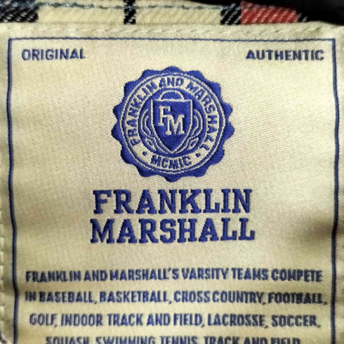 フランクリンマーシャル FRANKLIN&MARSHALL チェックシャツジャケット メンズ import:M