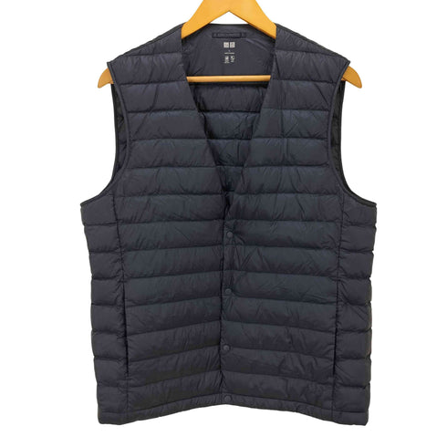 ユニクロ UNIQLO ウルトラライトダウンコンパクトVネックベスト メンズ L