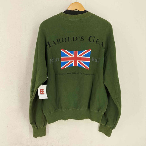 HAROLD'S GEAR ビッグエルバーパッチ ユニオンジャック 両面プリントスウェット ナード メンズ
