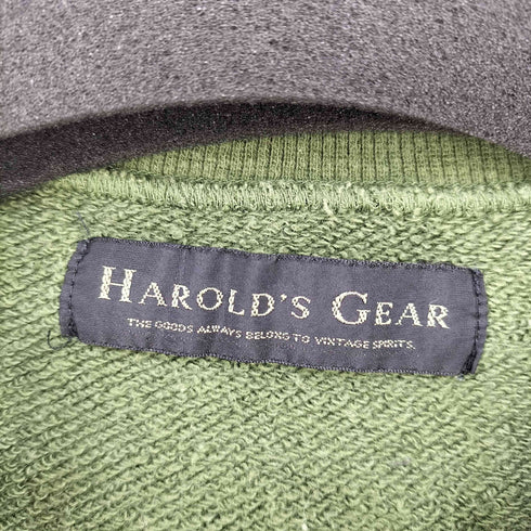 HAROLD'S GEAR ビッグエルバーパッチ ユニオンジャック 両面プリントスウェット ナード メンズ