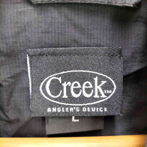 クリークアングラーズデバイス creek anglers device ワンポイント刺繍ナイロンベスト メンズ L