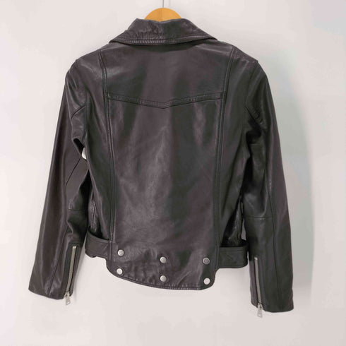 オールセインツ ALLSAINTS GIDLEY BIKER ラムレザーダブルライダースジャケット レディース 165/88A