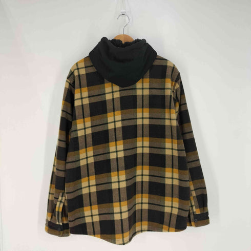 HAWKE&COMPANY 裏地ボア フーデッド チェックシャツジャケット メンズ JPN:XL