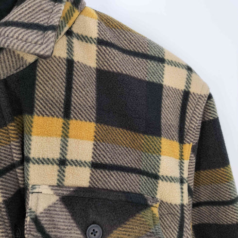 HAWKE&COMPANY 裏地ボア フーデッド チェックシャツジャケット メンズ JPN:XL