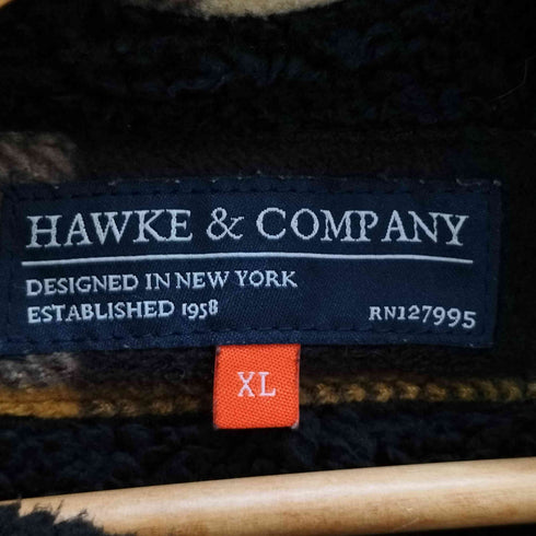 HAWKE&COMPANY 裏地ボア フーデッド チェックシャツジャケット メンズ JPN:XL