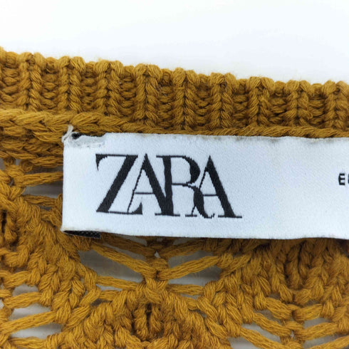 ザラ ZARA クロシェ ニット カーディガン レディース FREE