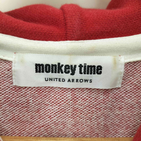 モンキータイム MONKEY TIME ボーダー柄フルジップパーカー メンズ M