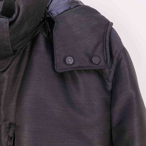 ブラックレーベルクレストブリッジ BLACK LABEL CRESTBRIDGE フード付き シャドーチェック ダウンコート メンズ LL