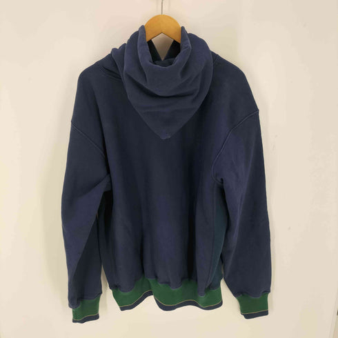 wave one 90s USA製 リブライン カレッジプルオーバーパーカー メンズ import:XXL