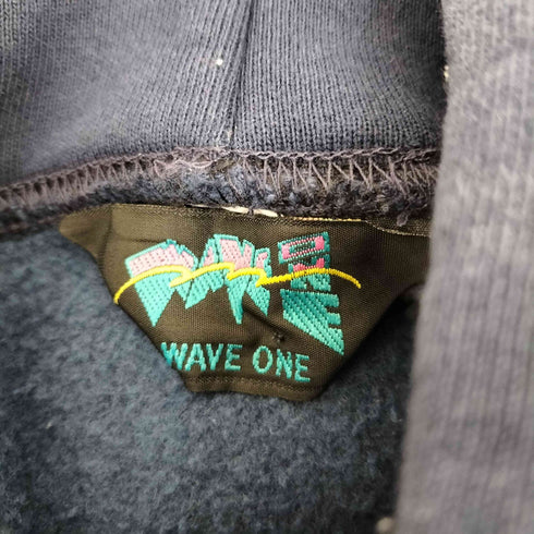 wave one 90s USA製 リブライン カレッジプルオーバーパーカー メンズ import:XXL