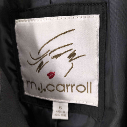M.J.CARROLL レーヨン混 ボタンレスロングコート メンズ 6