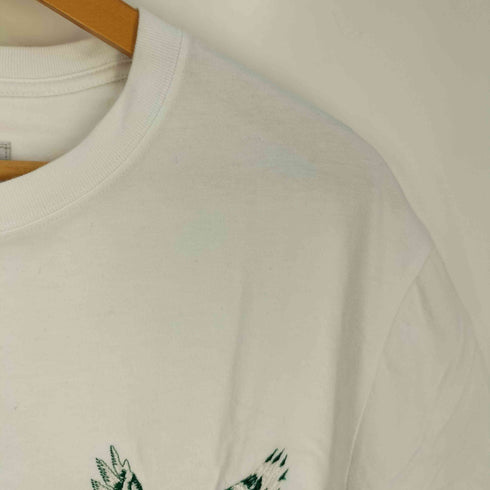 A(LeFRUDE)E フクロウ刺繍 クルーネックTシャツ メンズ L