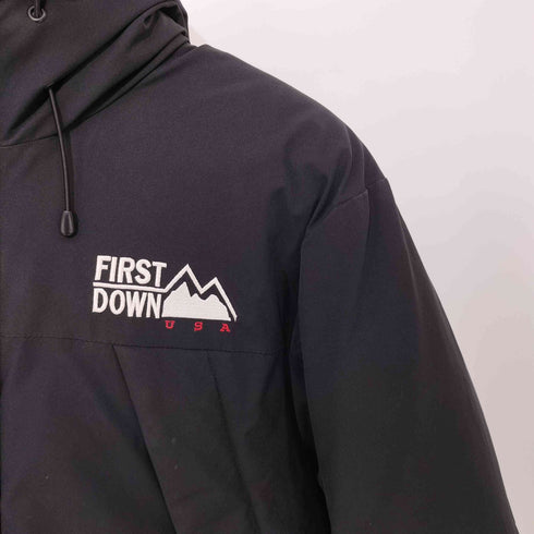 ファーストダウン FIRST DOWN 21AW パネルショートダウンジャケット レディース MEDIUM