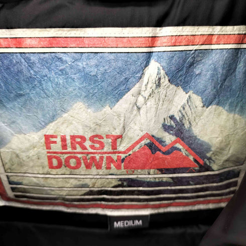 ファーストダウン FIRST DOWN 21AW パネルショートダウンジャケット レディース MEDIUM