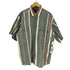 ラングラー Wrangler 80-90S RUGGED WEAR 茶タグ ストライプ S/S シャツ メンズ import:L